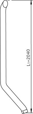 DINEX 53764 -  Труба выхлопного газа