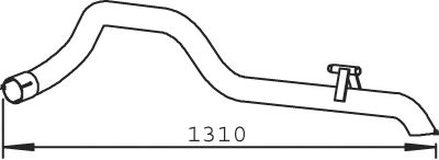 DINEX 54600 -  Труба выхлопного газа