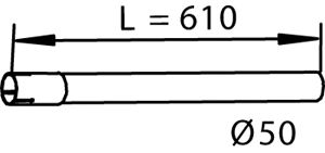 DINEX 54612 -  Труба выхлопного газа