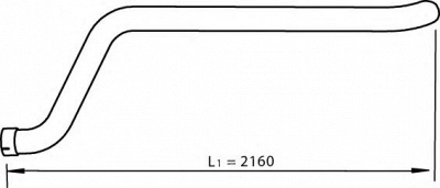 DINEX 54658 -  Труба выхлопного газа