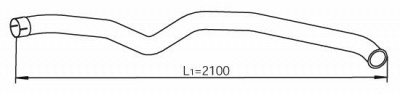 DINEX 54698 -  Труба выхлопного газа