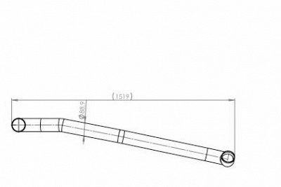DINEX 54712 -  Труба выхлопного газа