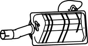 DINEX 56338 -  Глушитель выхлопных газов конечный