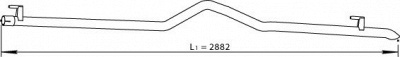 DINEX 56505 -  Труба выхлопного газа