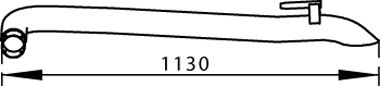 DINEX 56602 -  Труба выхлопного газа
