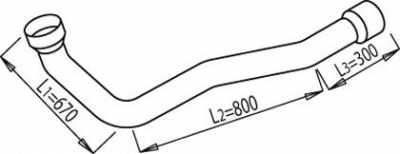 DINEX 68192 -  Труба выхлопного газа