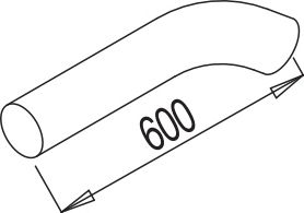 DINEX 68600 -  Труба выхлопного газа