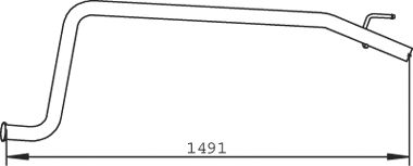 DINEX 73200 -  Труба выхлопного газа