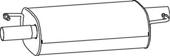 DINEX 74387 - Средний глушитель выхлопных газов
