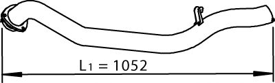 DINEX 74513 -  Труба выхлопного газа