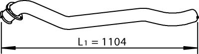 DINEX 74516 -  Труба выхлопного газа