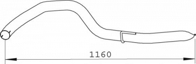 DINEX 74527 -  Труба выхлопного газа