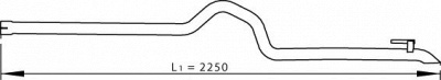 DINEX 74611 -  Труба выхлопного газа
