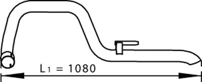 DINEX 74619 -  Труба выхлопного газа
