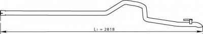 DINEX 74622 -  Труба выхлопного газа