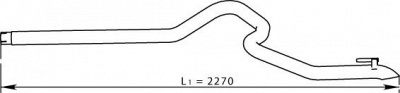 DINEX 74624 -  Труба выхлопного газа