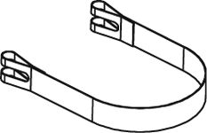 DINEX 80803 - Стопорное кольцо, глушитель