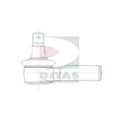 DITAS a32563 -  Наконечник поперечной рулевой тяги| Угловой шарнир, продольная рулевая тяга