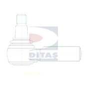 DITAS a34210 -  Наконечник поперечной рулевой тяги