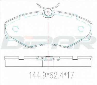 DITAS dfb3456 -  Комплект тормозных колодок, дисковый тормоз