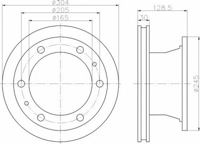DON cvd570 -  Тормозной диск