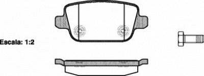DR!VE dp1010100168 -  Комплект тормозных колодок, дисковый тормоз