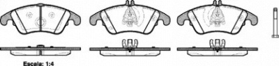DR!VE dp1010100274 -  Комплект тормозных колодок, дисковый тормоз