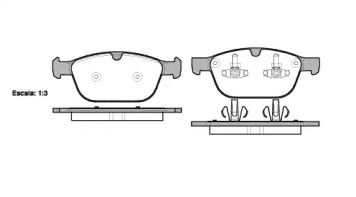 DR!VE dp1010100311 -  Комплект тормозных колодок, дисковый тормоз