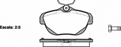 DR!VE dp1010100461 -  Комплект тормозных колодок, дисковый тормоз
