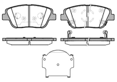 DR!VE dp1010100498 -  Комплект тормозных колодок, дисковый тормоз