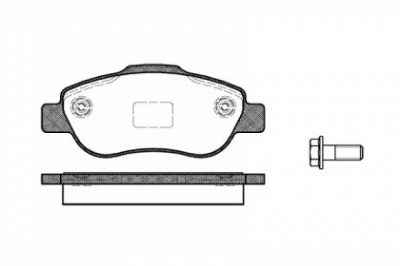 DR!VE dp1010100896 -  Комплект тормозных колодок, дисковый тормоз