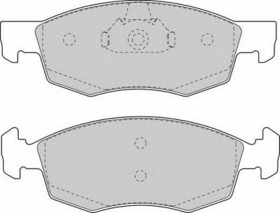 DURON dbp231376 -  Комплект тормозных колодок, дисковый тормоз