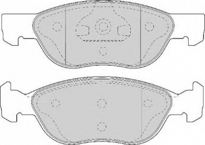 DURON dbp231651 -  Комплект тормозных колодок, дисковый тормоз