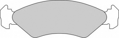 DURON dbp240589 -  Комплект тормозных колодок, дисковый тормоз