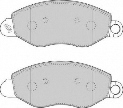 DURON dbp241461 -  Комплект тормозных колодок, дисковый тормоз