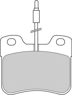 DURON dbp340745 -  Комплект тормозных колодок, дисковый тормоз