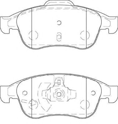 DURON dbp354180 -  Комплект тормозных колодок, дисковый тормоз