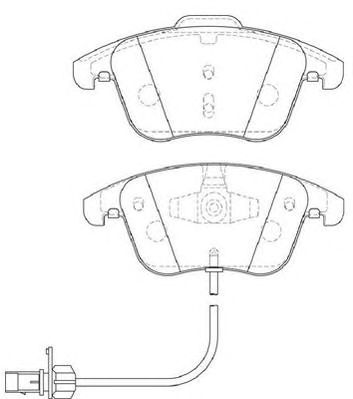 DURON dbp394045 -  Комплект тормозных колодок, дисковый тормоз