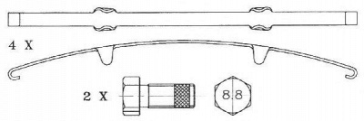 DURON dcv1388b -  Комплект тормозных колодок, дисковый тормоз