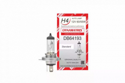 DYNAMATRIX db64193 -  ЛАМПА ГАЛОГЕНОВАЯ H4 STANDARD 2000998328641