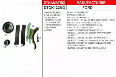 DYNAMATRIX dtck122ng -  Комплект цели привода распредвала