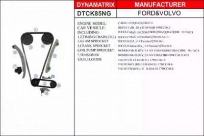 DYNAMATRIX dtck85ng -  Комплект цели привода распредвала