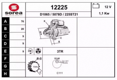 EAI 12225 -  Стартер