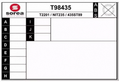 EAI t98435 - Приводной вал