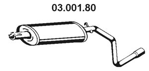 EBERSPACHER 0300180 -  Средний глушитель выхлопных газов