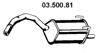 EBERSPACHER 0350081 -  Глушитель выхлопных газов конечный