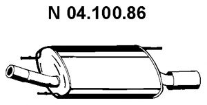 EBERSPACHER 0410086 -  Глушитель выхлопных газов конечный