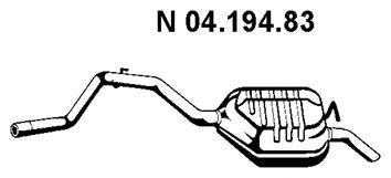 EBERSPACHER 0419483 -  Глушитель выхлопных газов конечный