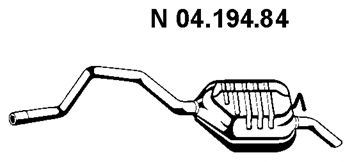 EBERSPACHER 0419484 -  Глушитель выхлопных газов конечный