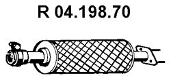 EBERSPACHER 0419870 -  Труба выхлопного газа